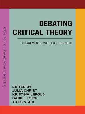 cover image of Debating Critical Theory